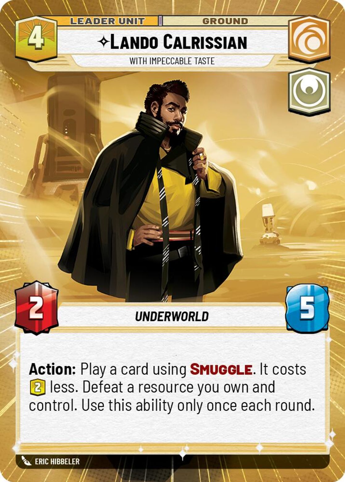 Lando Calrissian, With Impeccable Taste (verso)