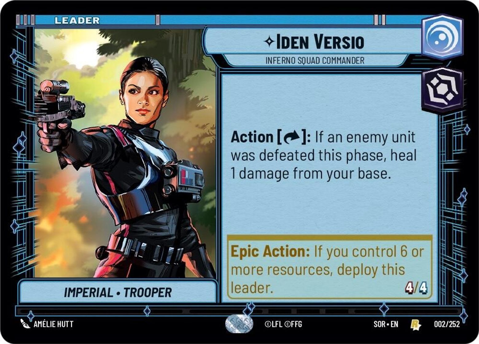 Iden Versio, Infero Squad Commander