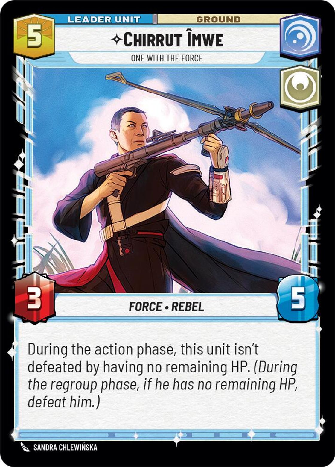 Chirrut Îmwe, One With the Force (verso)
