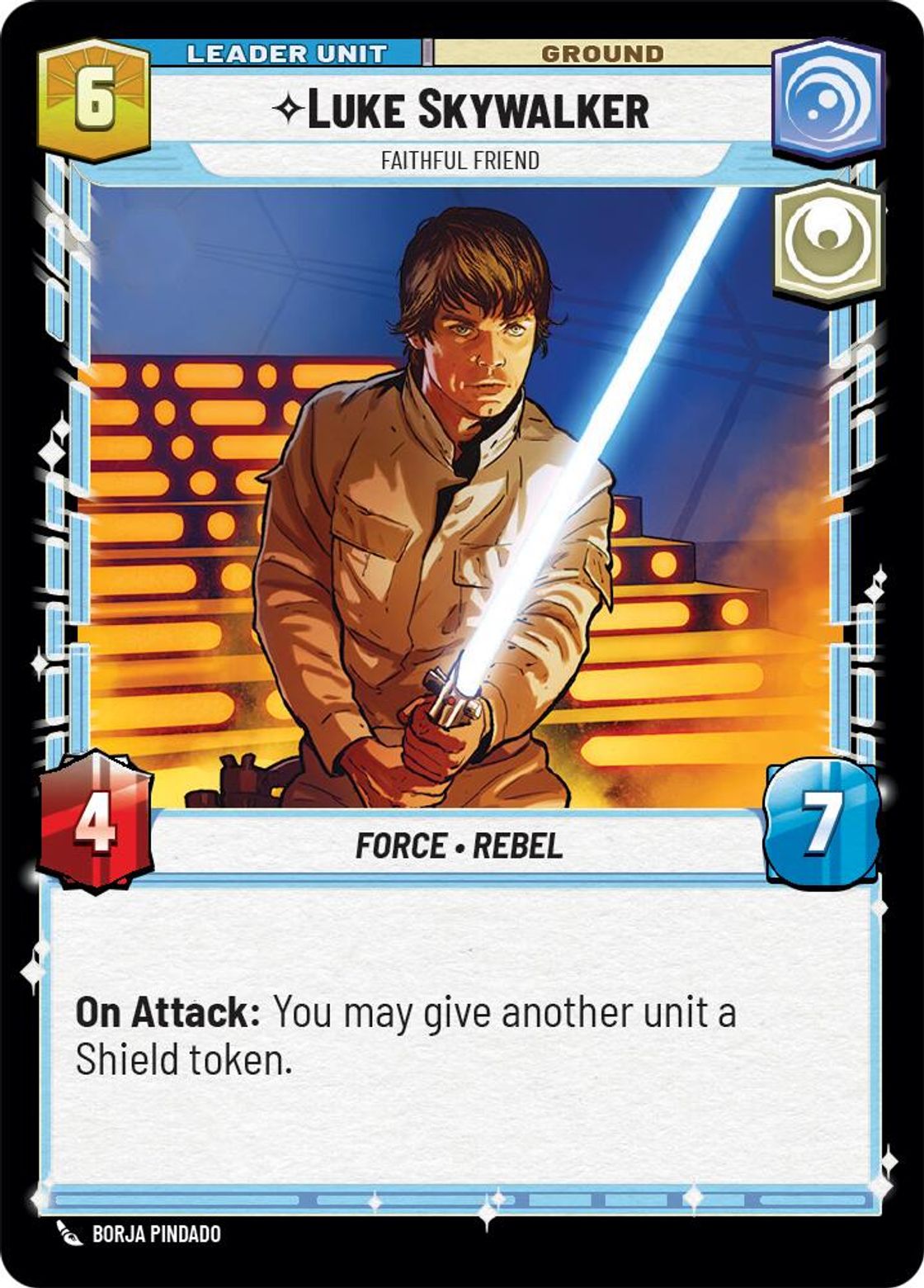Luke Skywalker, Faithful Friend (verso)
