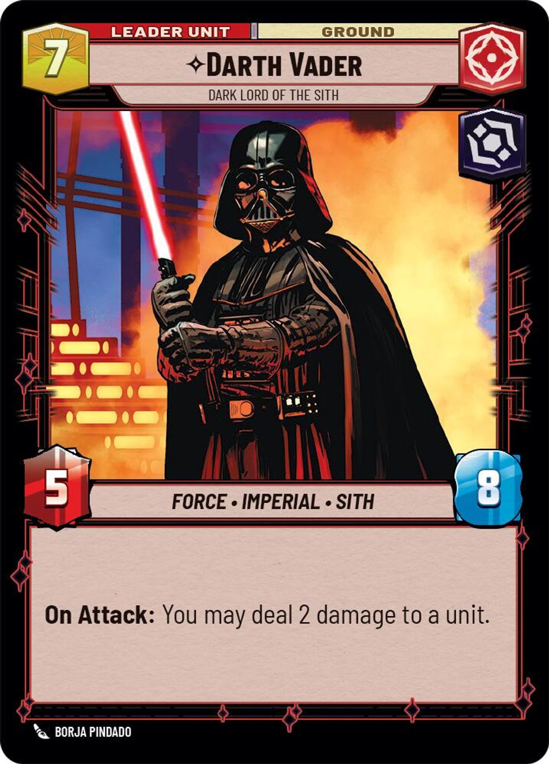 Darth Vader, Dark Lord of the Sith (verso)