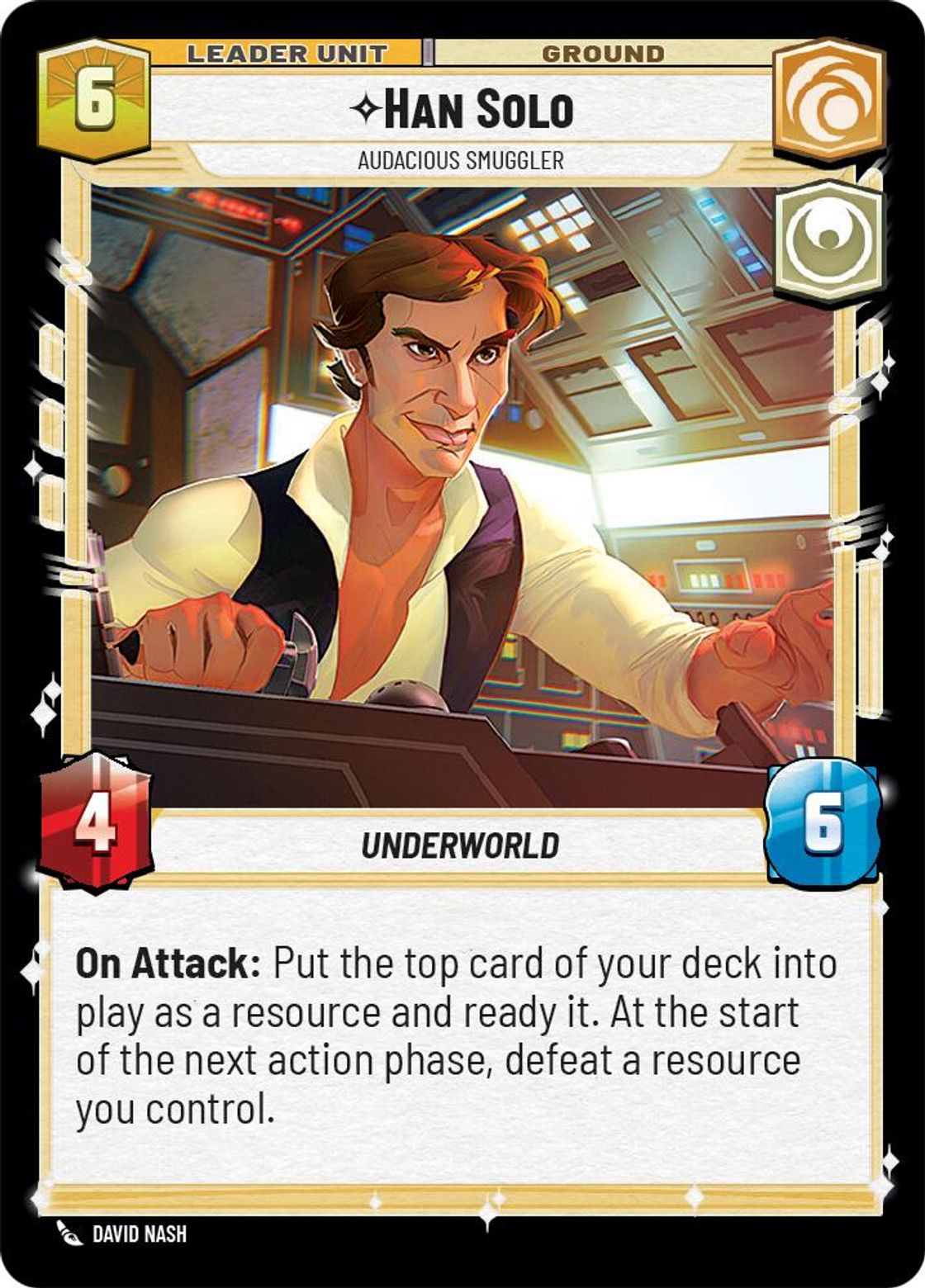 Han Solo, Audacious Smuggler (verso)