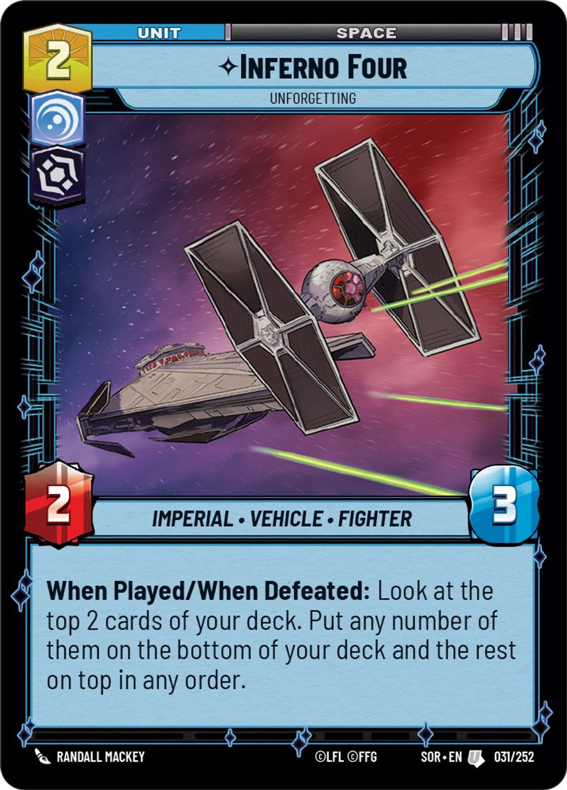 Inferno Four, Unforgetting