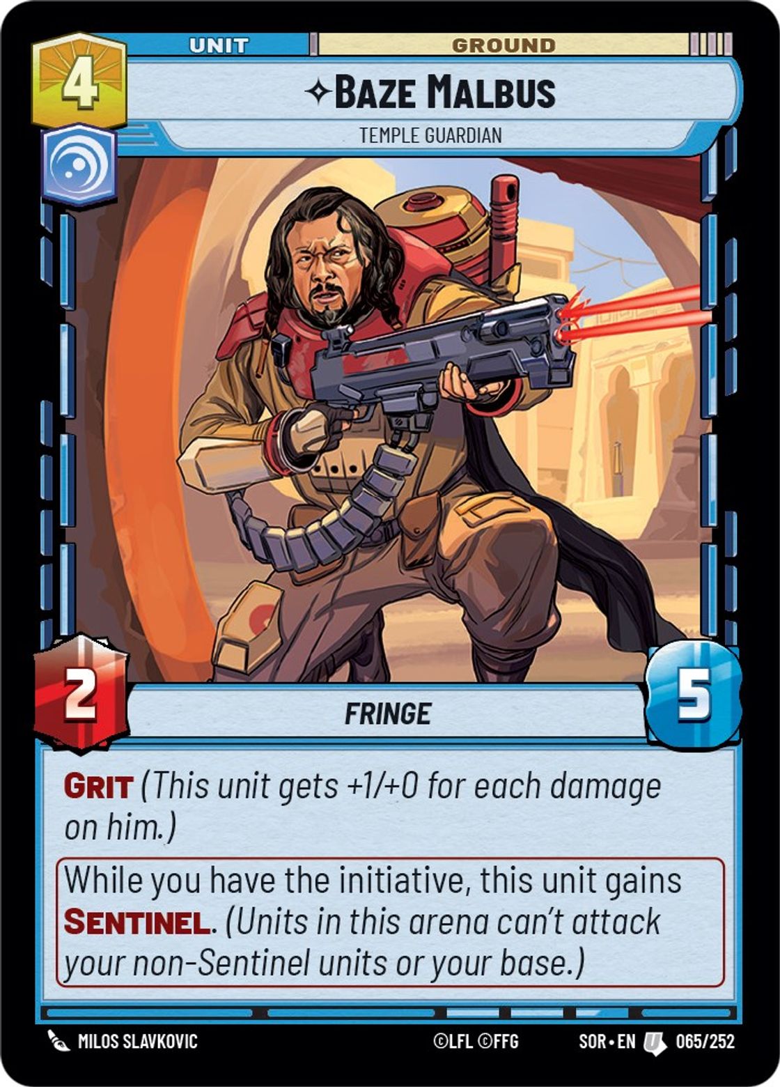 Baze Malbus, Temple Guardian — Spark of Rebellion 065
