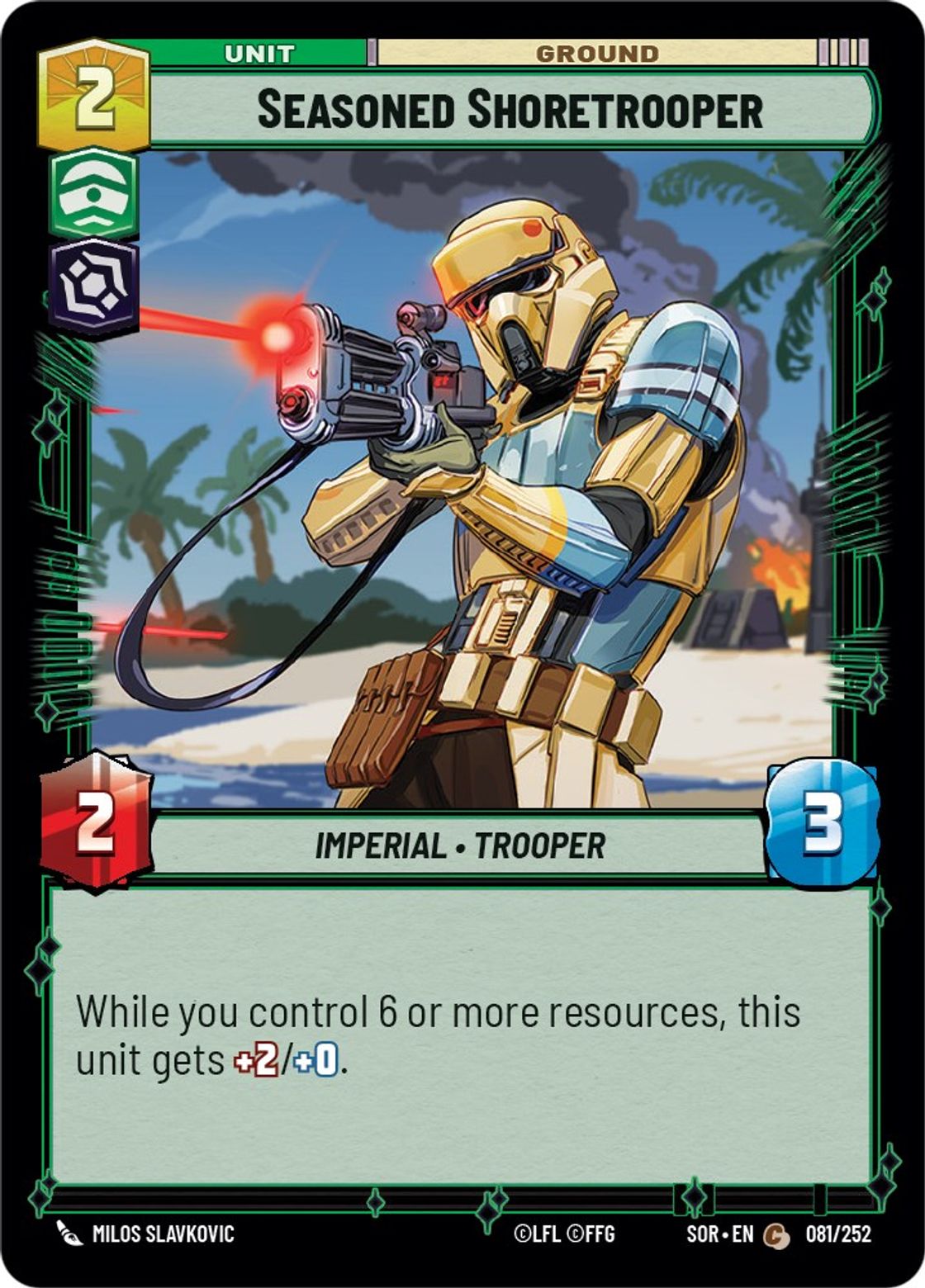 Seasoned Shoretrooper — Spark of Rebellion 081