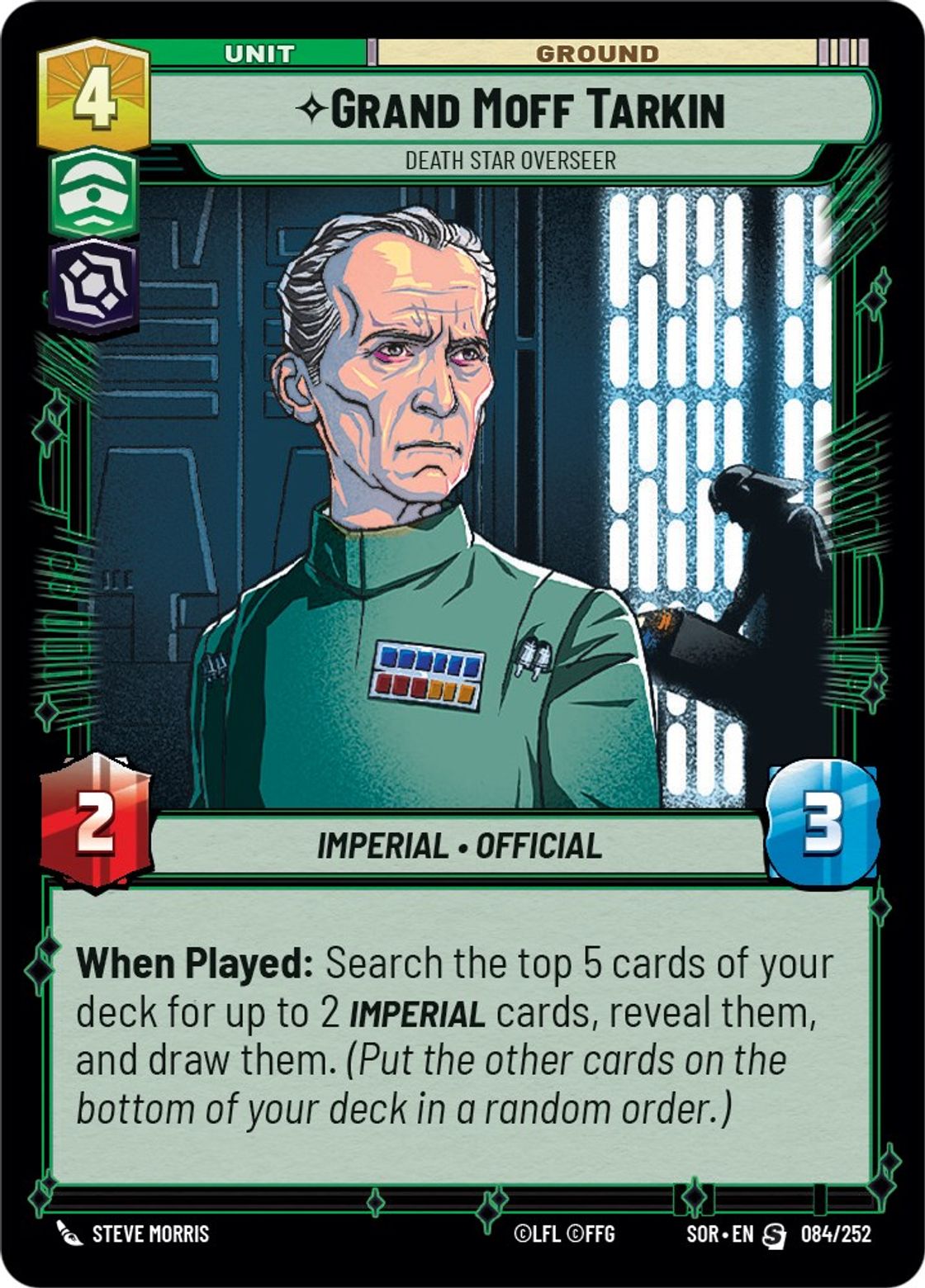 Grand Moff Tarkin, Death Star Overseer — Spark of Rebellion 084