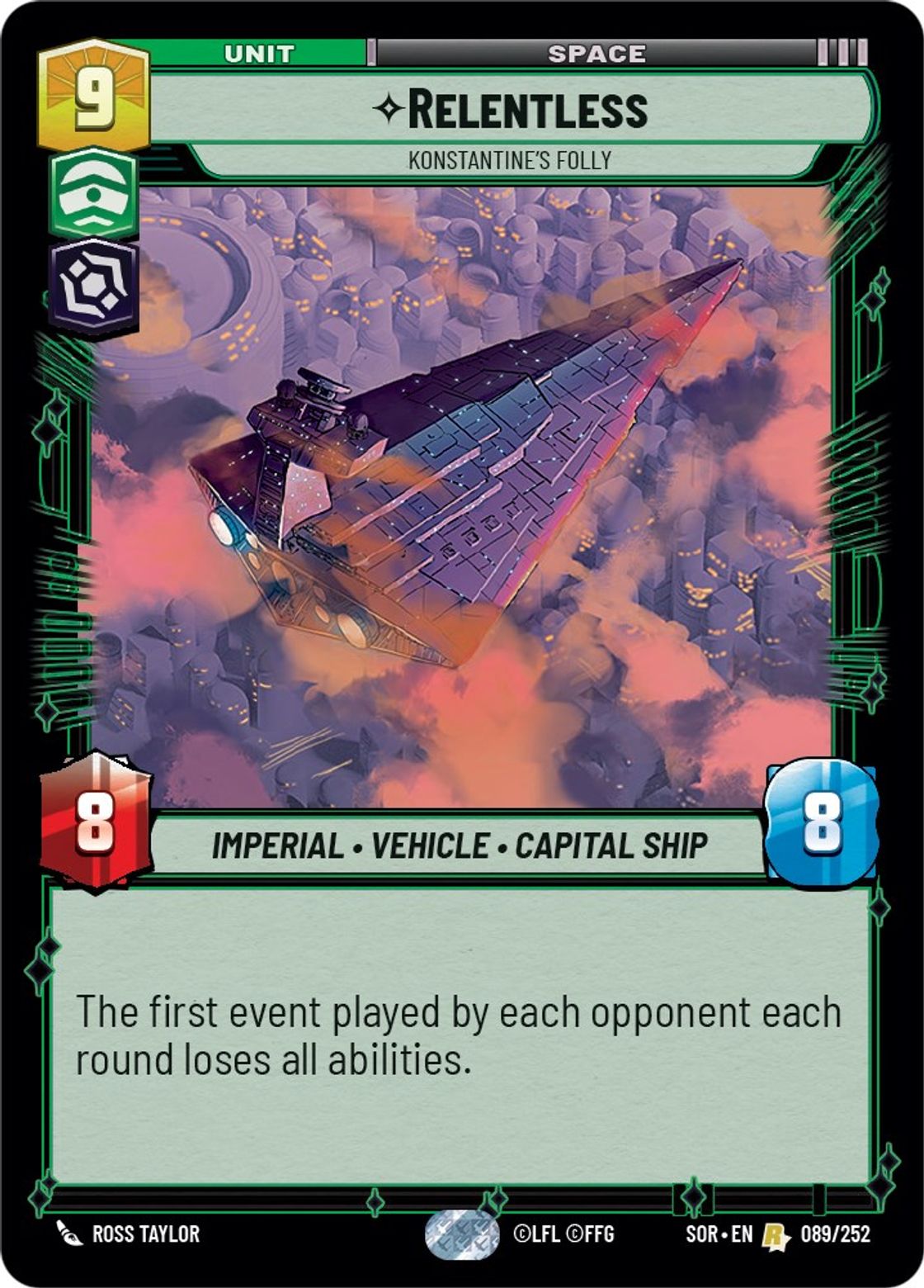 Relentless, Konstantine's Folly