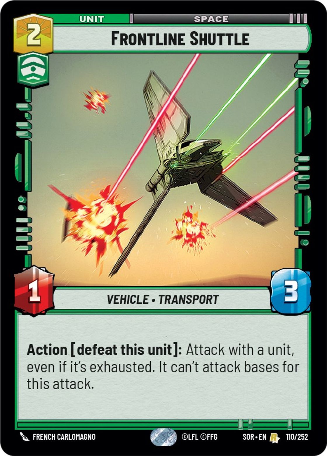 Frontline Shuttle — Spark of Rebellion 110