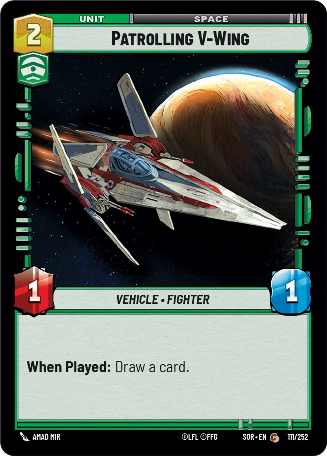 Patrolling V-Wing — Spark of Rebellion 111