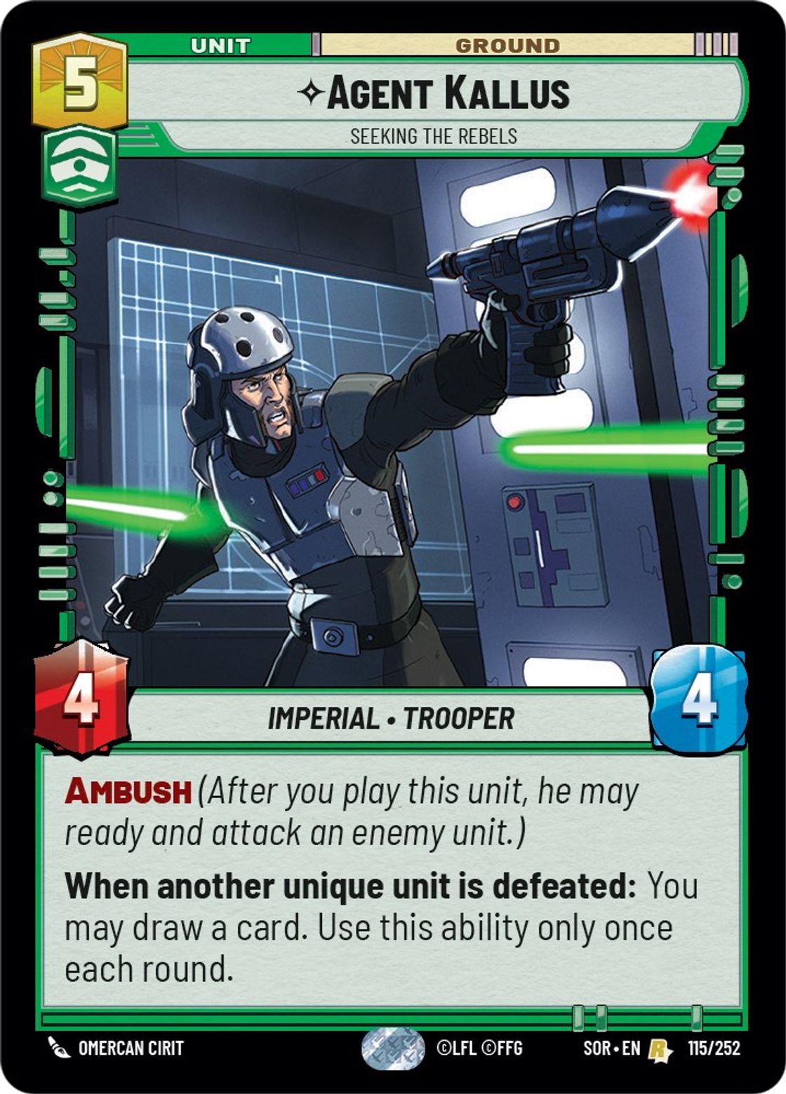 Agent Kallus, Seeking the Rebels
