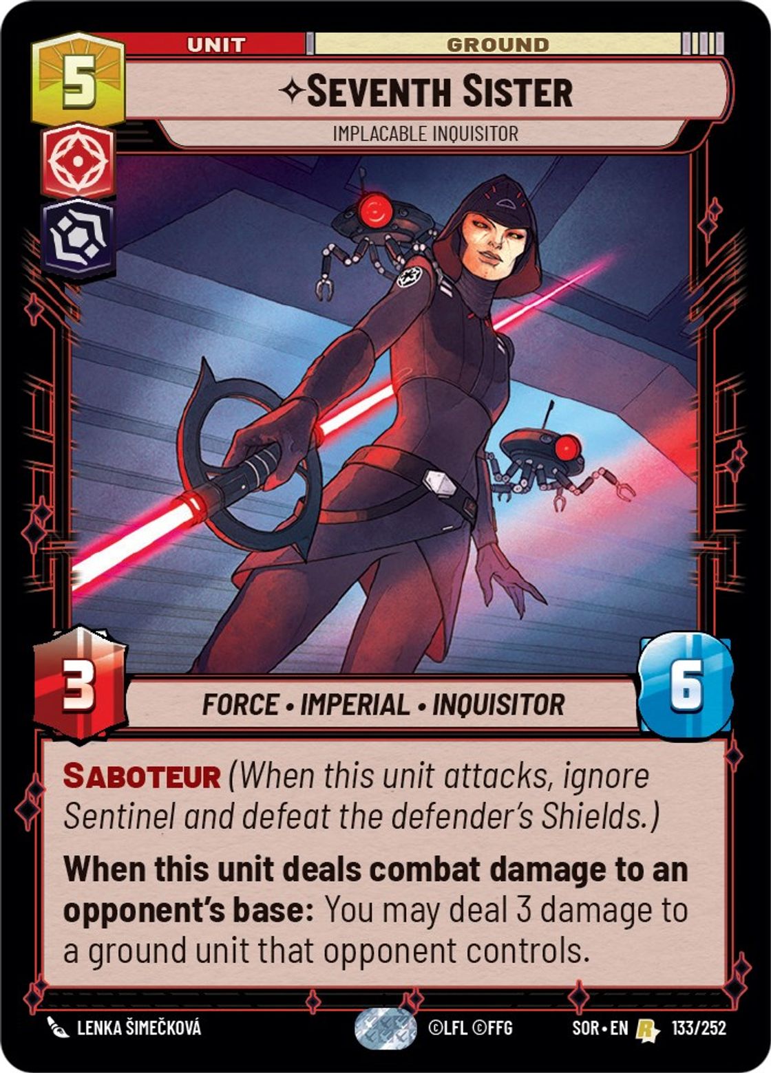 Seventh Sister, Implacable Inquisitor — Spark of Rebellion 133