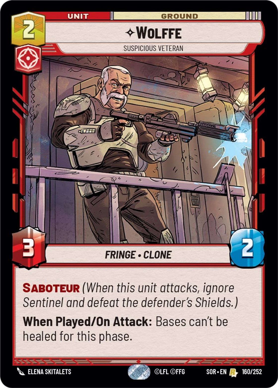Wolffe, Suspicious Veteran