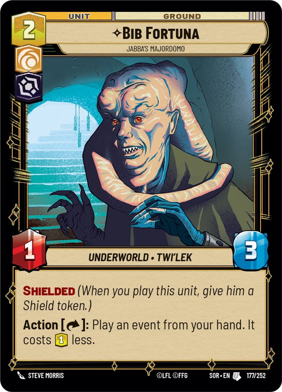 Bib Fortuna, Jabba's Majordomo — Spark of Rebellion 177