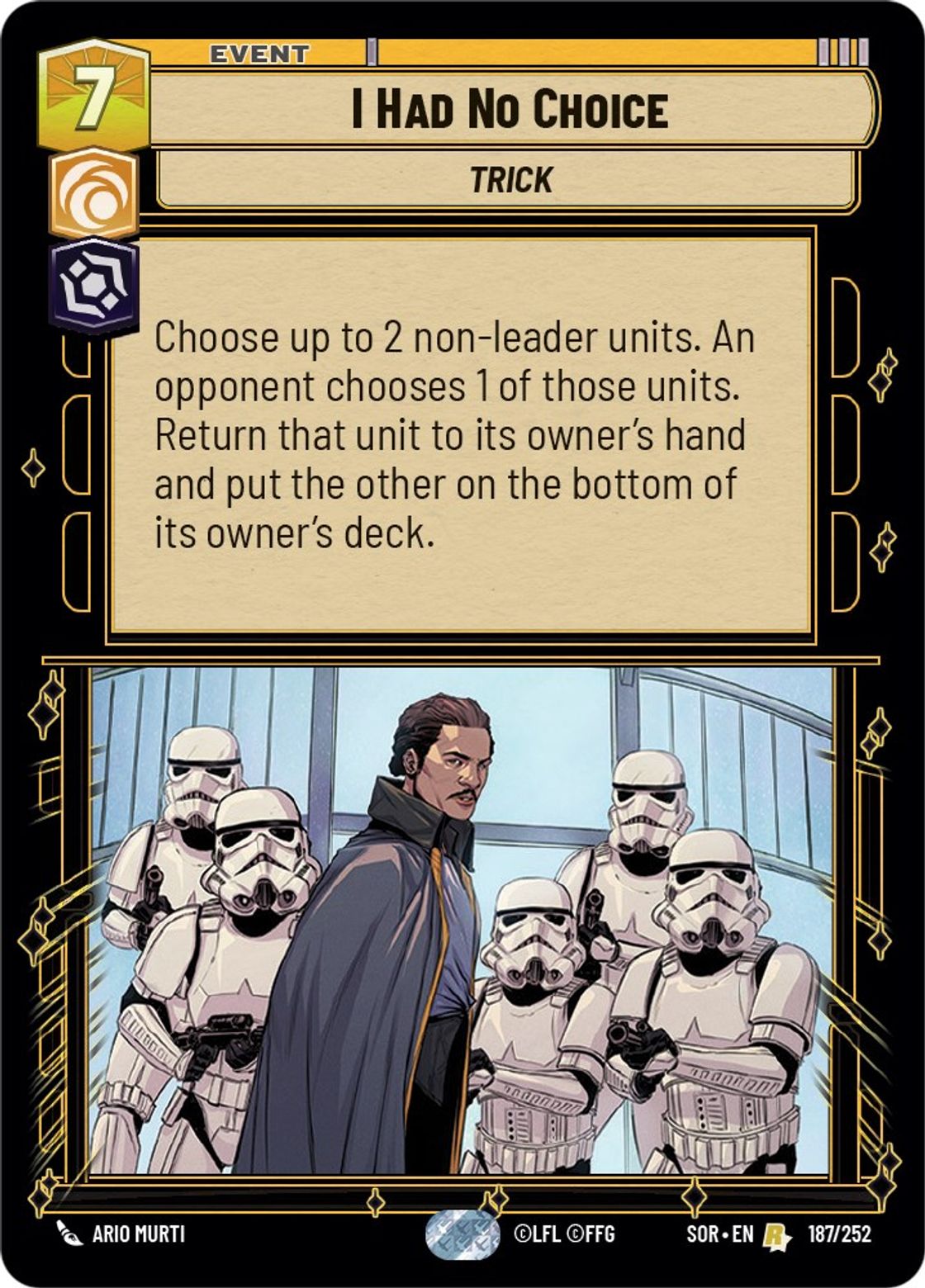 I Had No Choice — Spark of Rebellion 187
