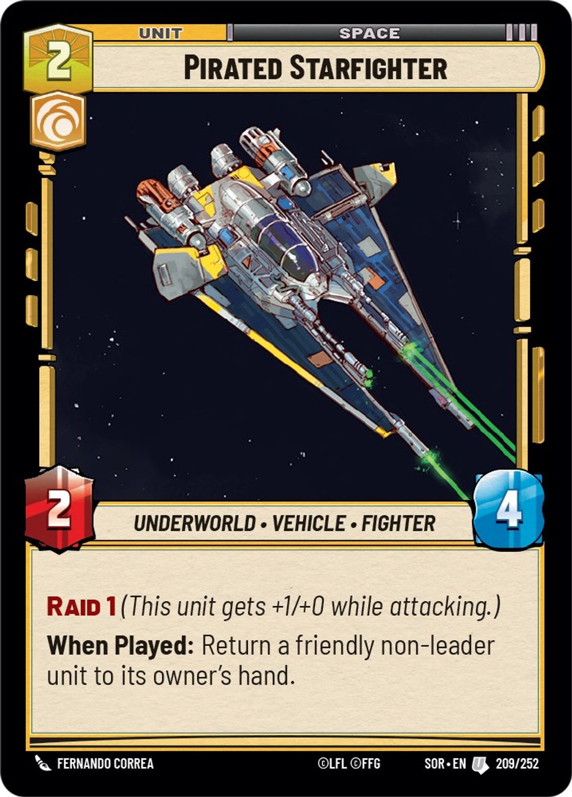 Pirated Starfighter — Spark of Rebellion 209