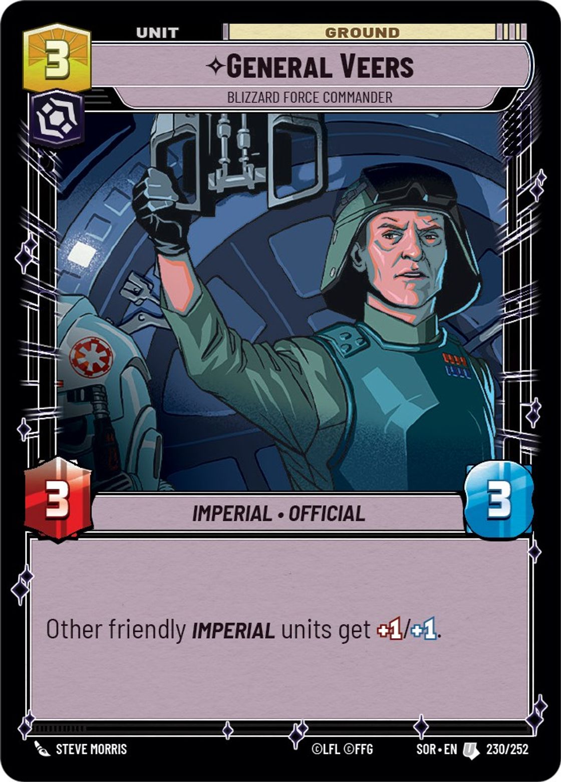 General Veers, Blizzard Force Commander