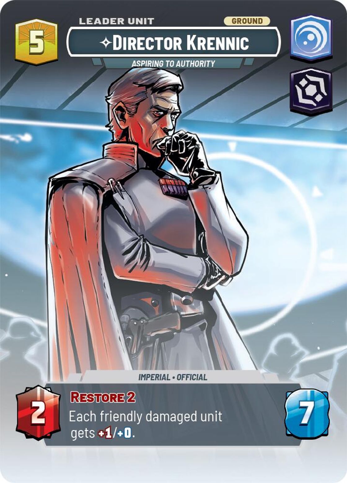 Director Krennic, Aspiring to Authority (verso)