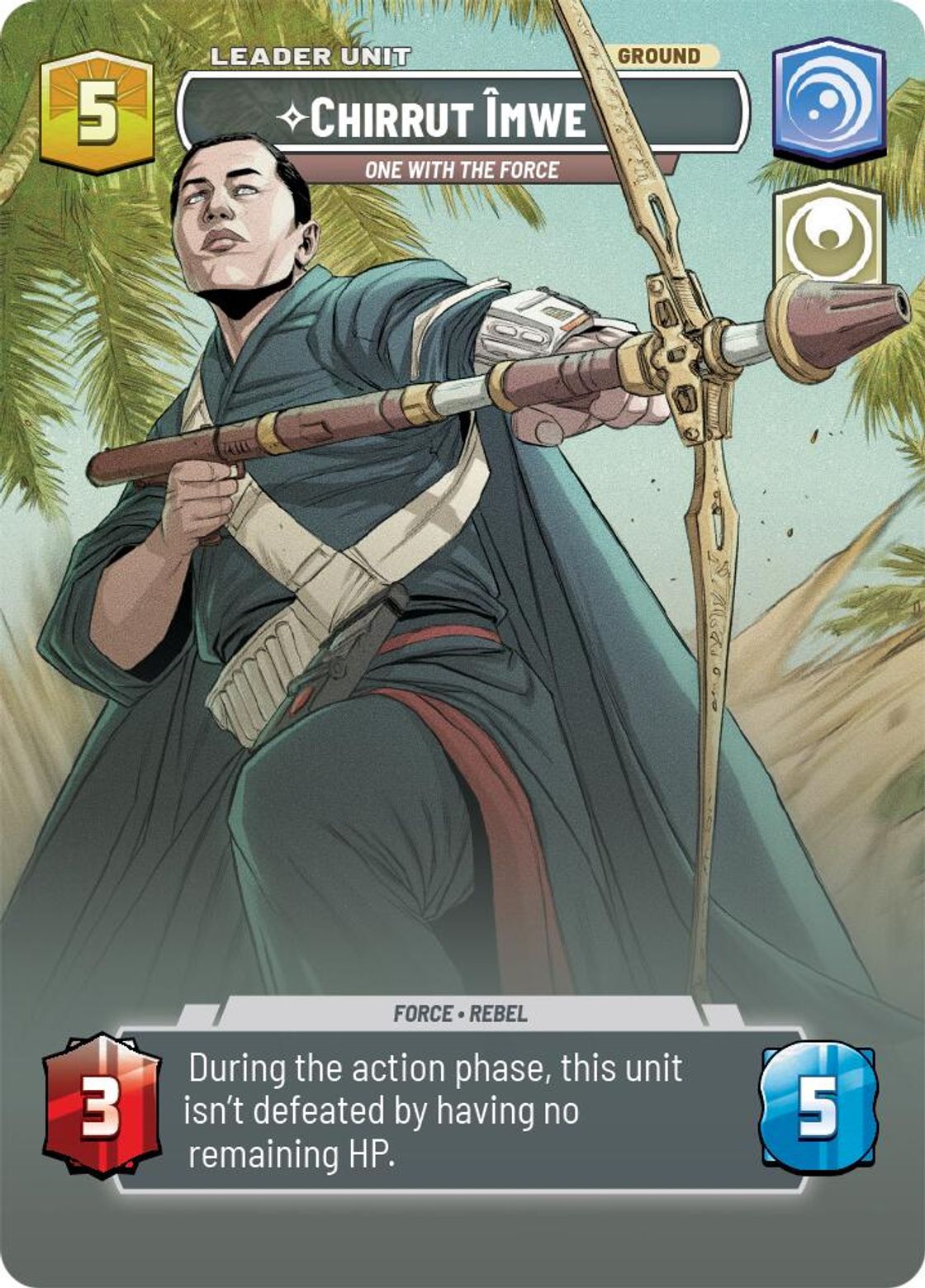 Chirrut Îmwe, One With the Force (verso)