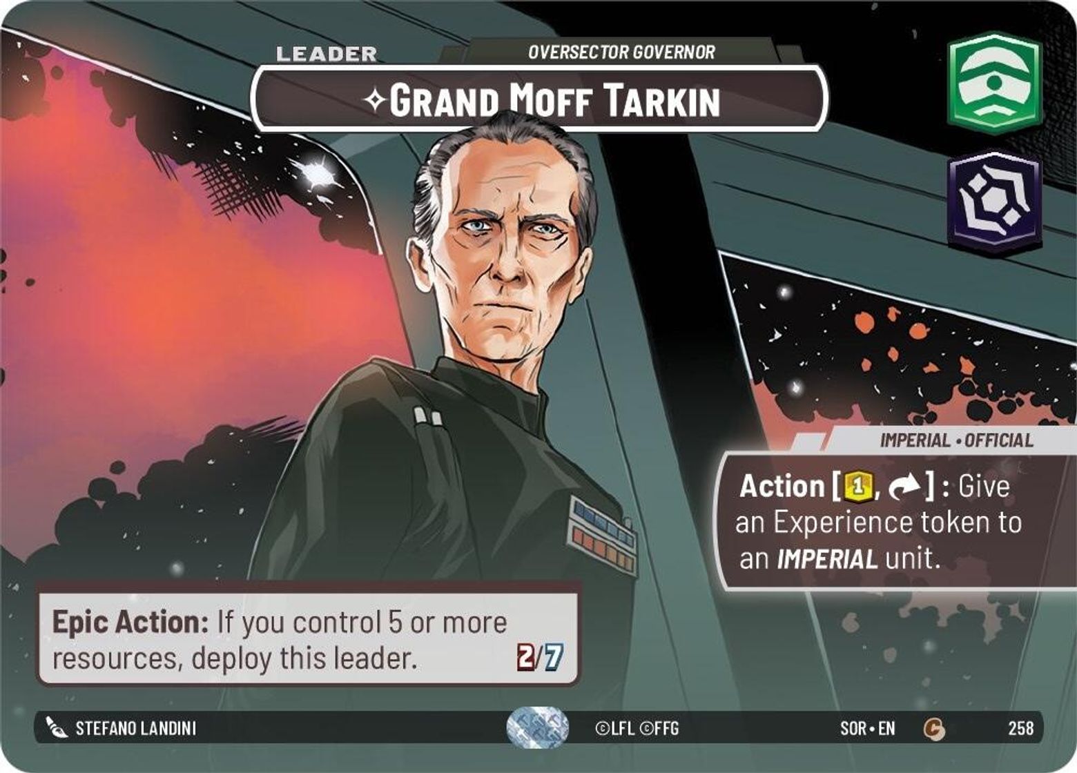 Grand Moff Tarkin, Oversector Governor — Spark of Rebellion 258