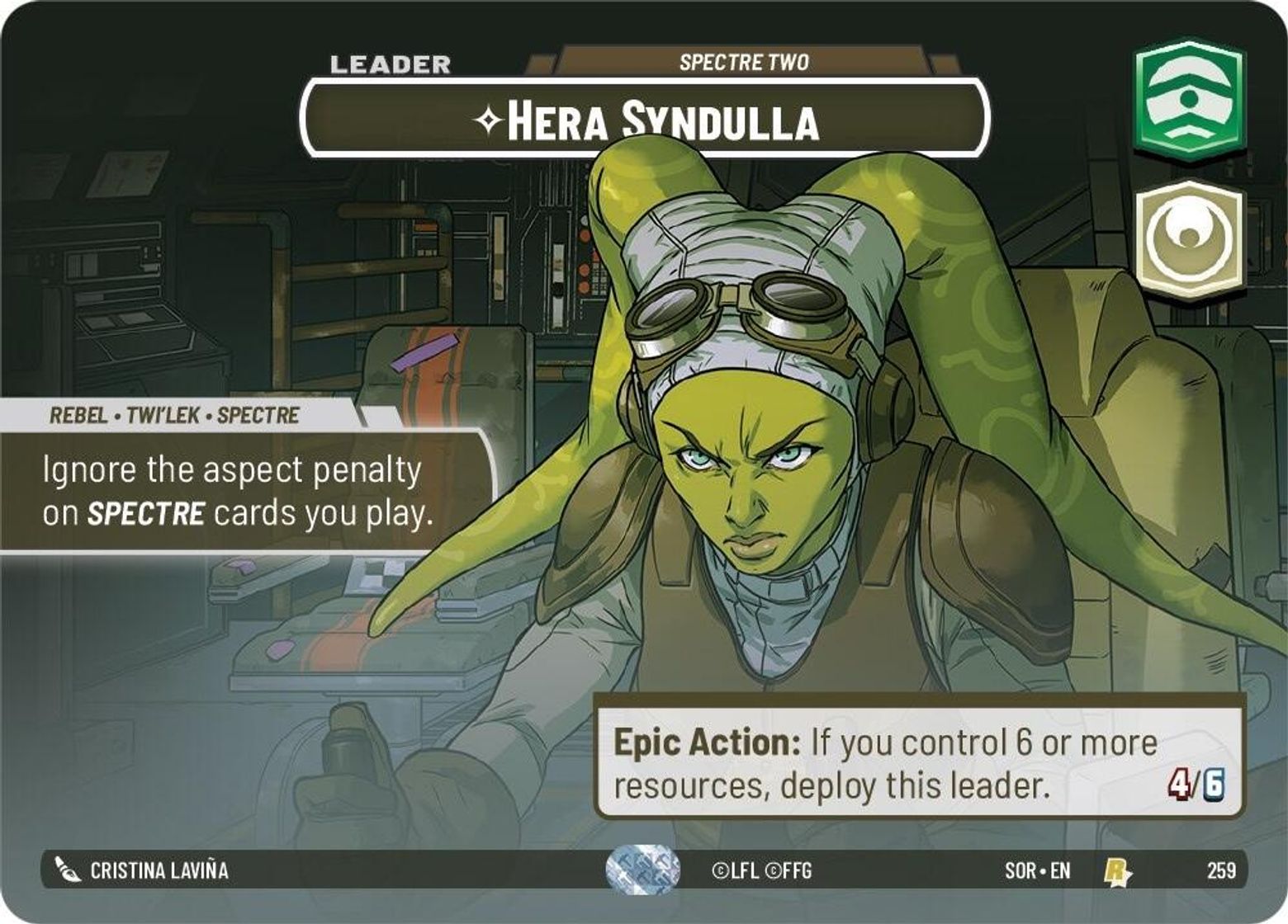 Hera Syndulla, Spectre Two — Spark of Rebellion 259