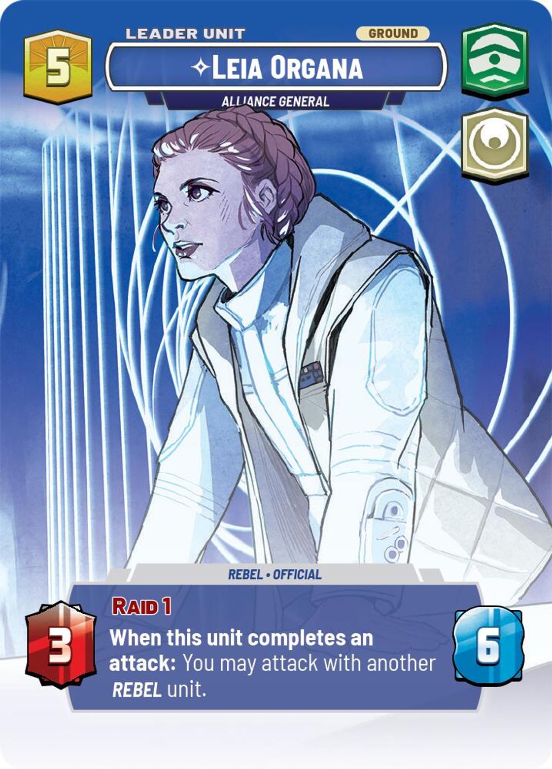 Leia Organa, Alliance General (verso)