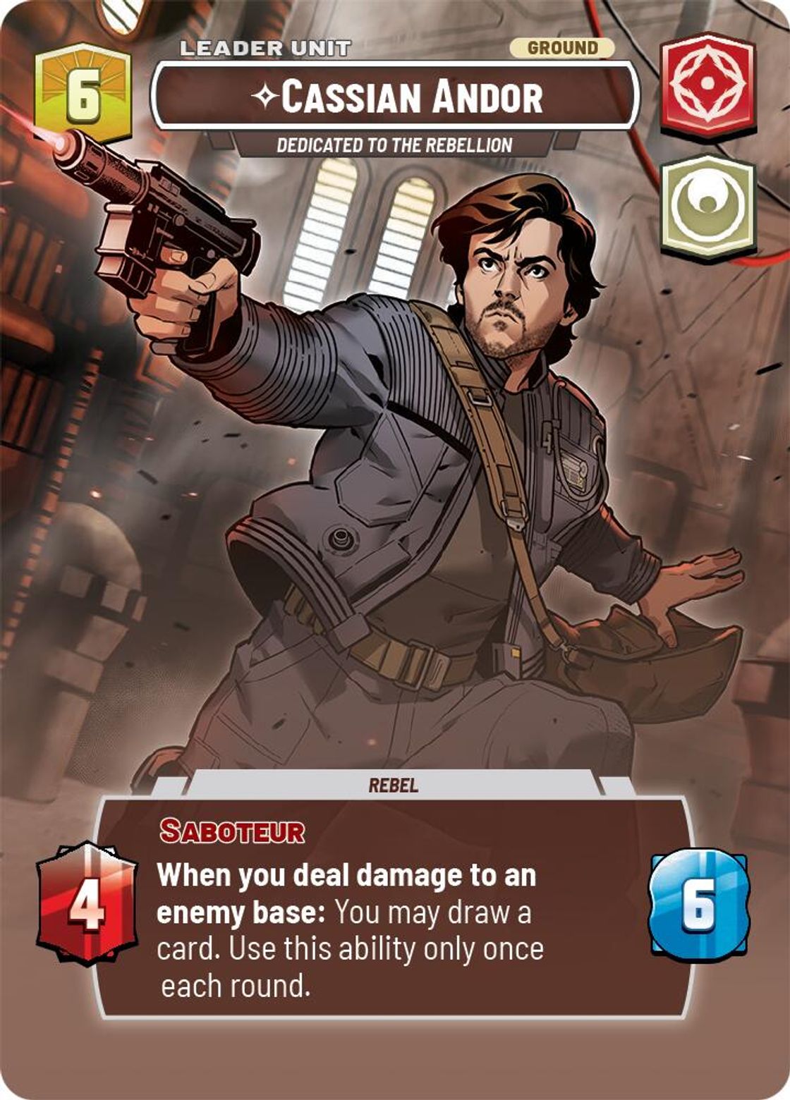 Cassian Andor, Dedicated to the Rebellion (verso)