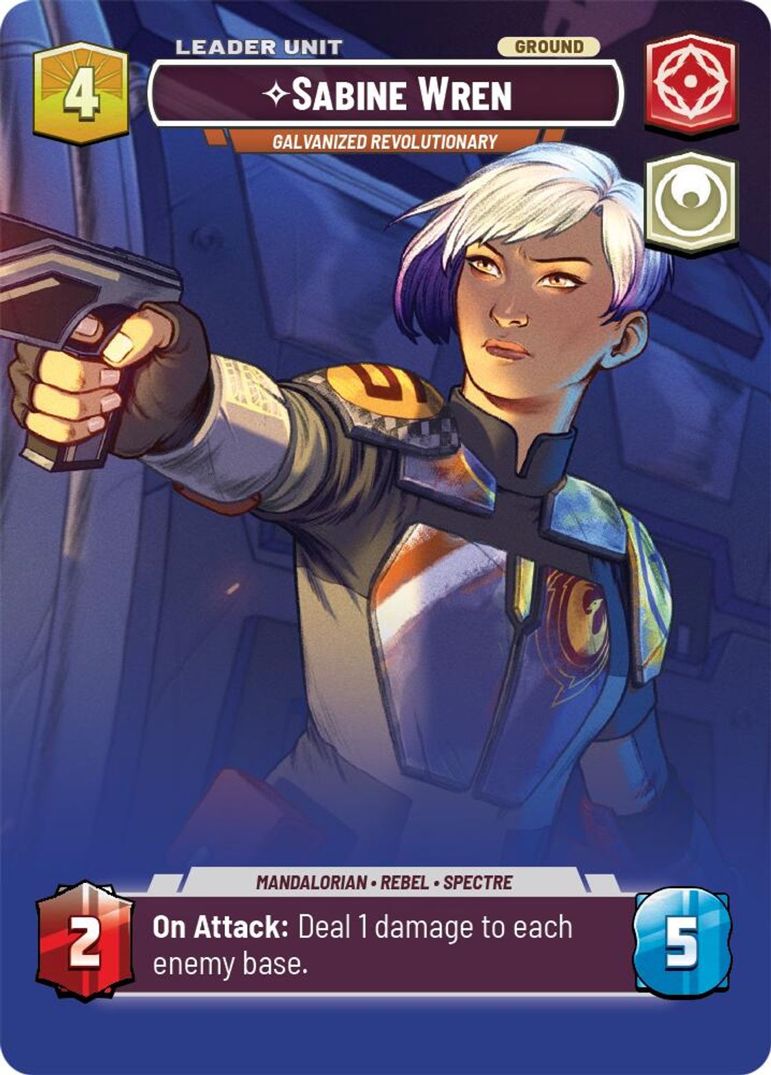 Sabine Wren, Galvanized Revolutionary (verso)