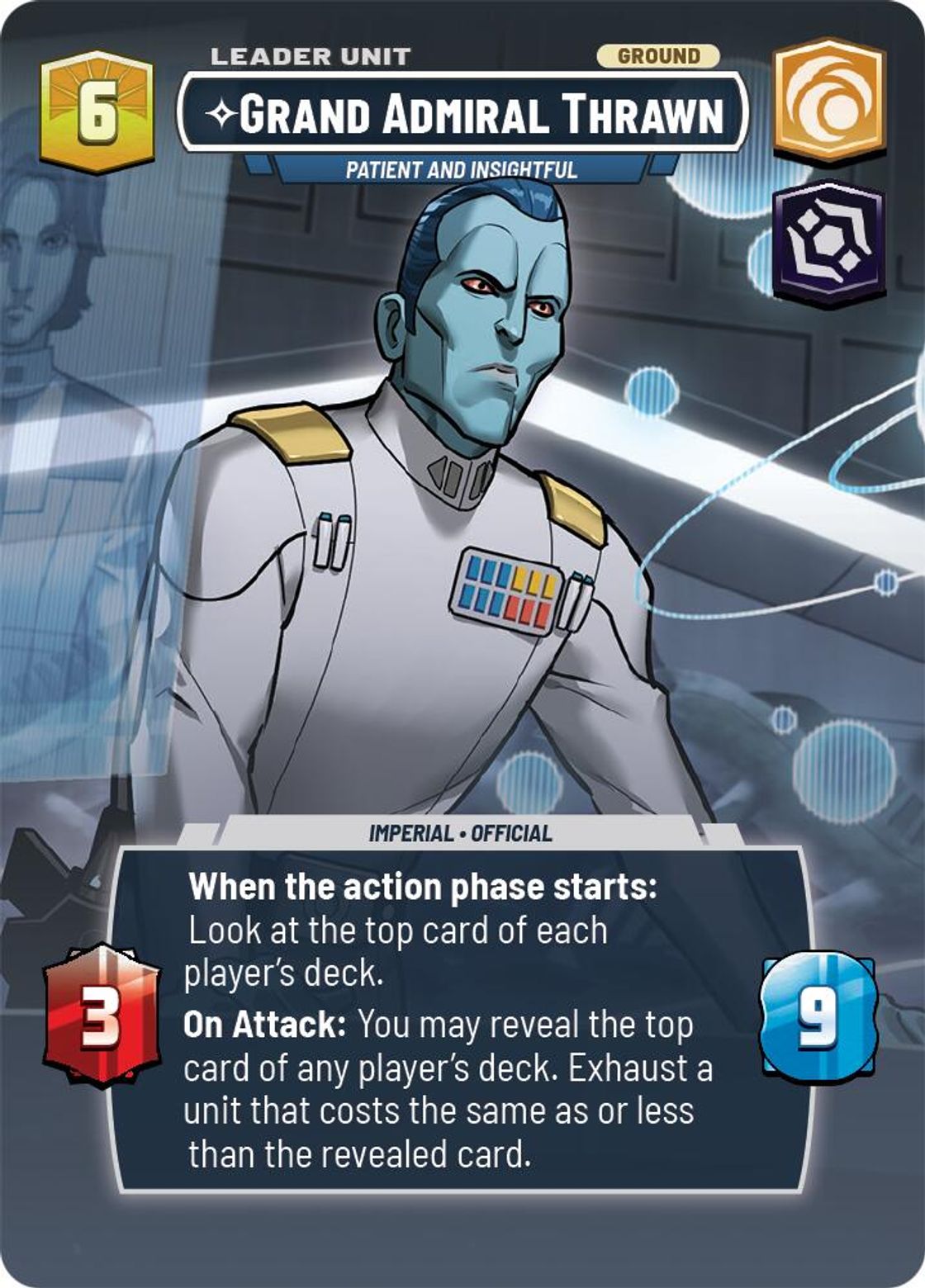 Grand Admiral Thrawn, Patient and Insightful (verso)