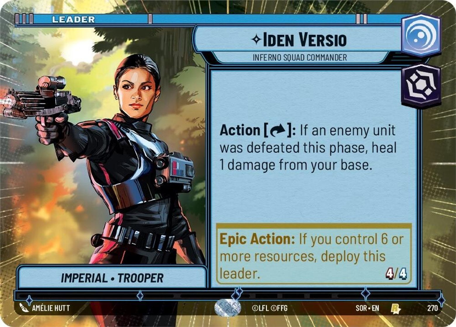 Iden Versio, Infero Squad Commander — Spark of Rebellion 270