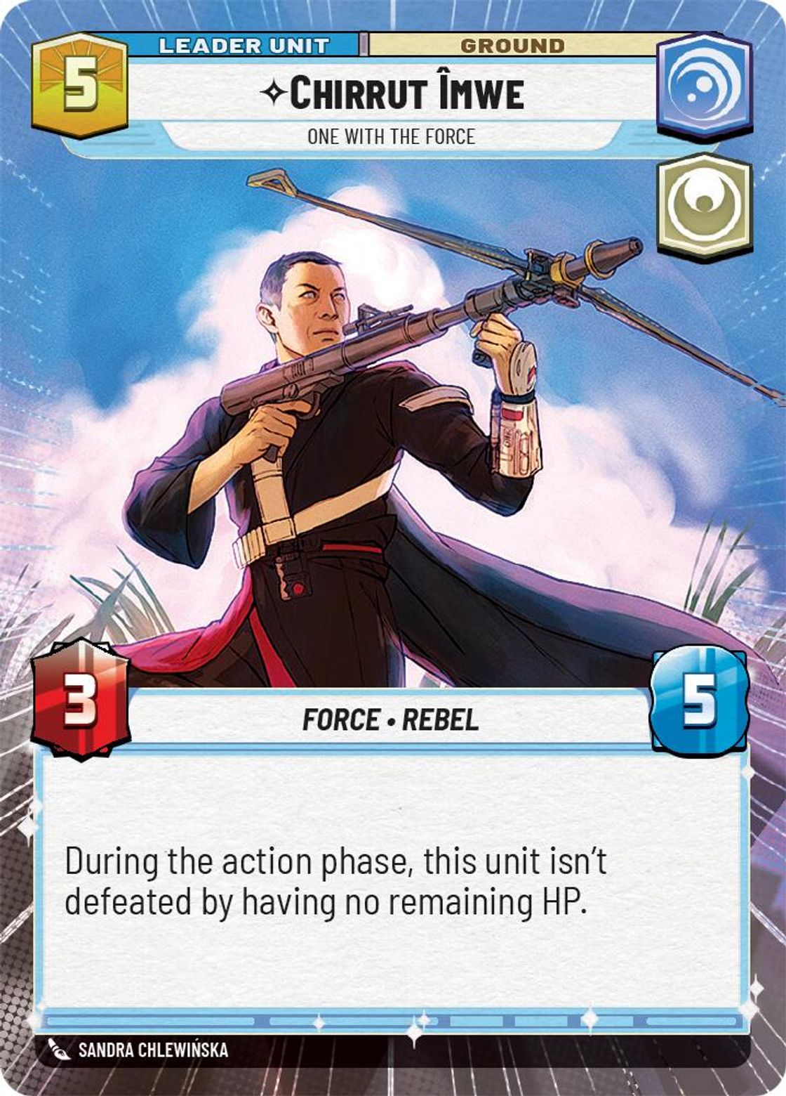 Chirrut Îmwe, One With the Force (verso)