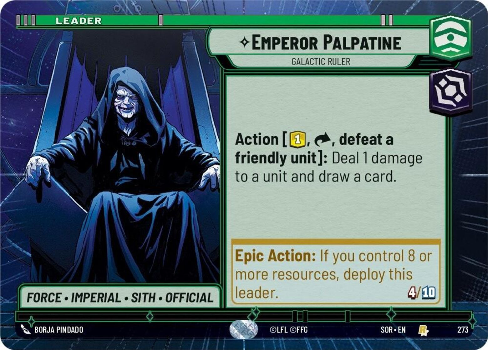Emperor Palpatine, Galactic Ruler — Spark of Rebellion 273