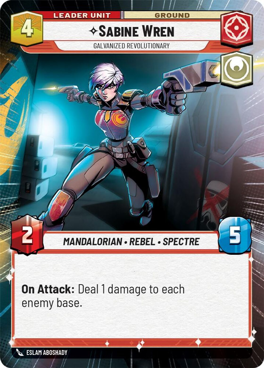 Sabine Wren, Galvanized Revolutionary (verso)
