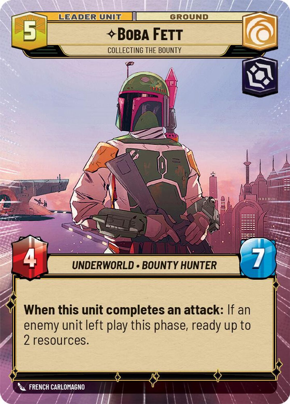 Boba Fett, Collecting the Bounty (verso)