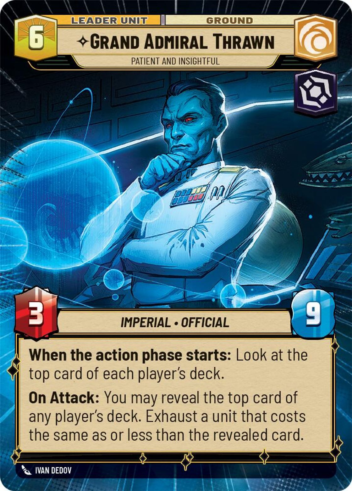 Grand Admiral Thrawn, Patient and Insightful (verso)