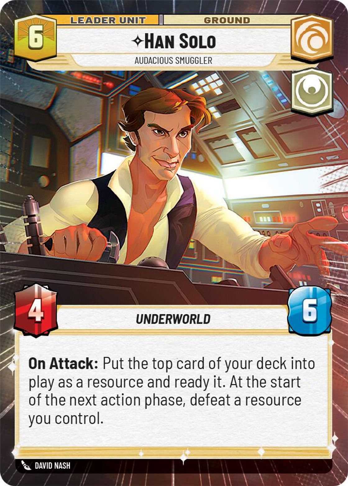 Han Solo, Audacious Smuggler (verso)