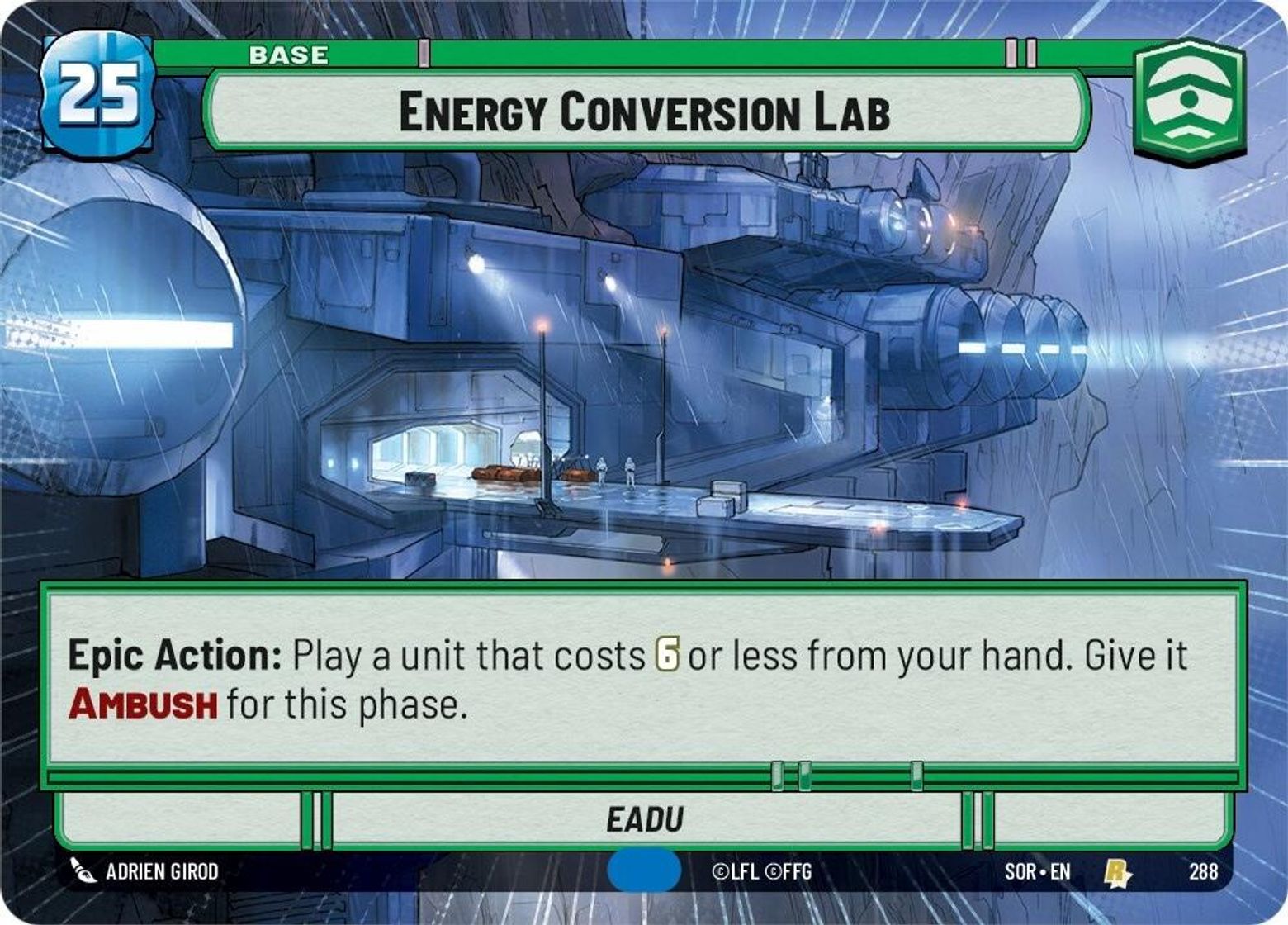 Energy Conversion Lab, Eadu — Spark of Rebellion 288