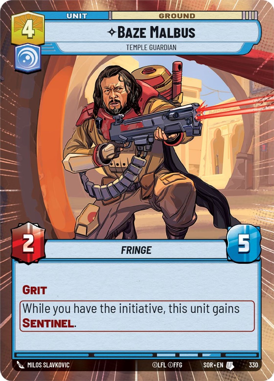 Baze Malbus, Temple Guardian — Spark of Rebellion 330