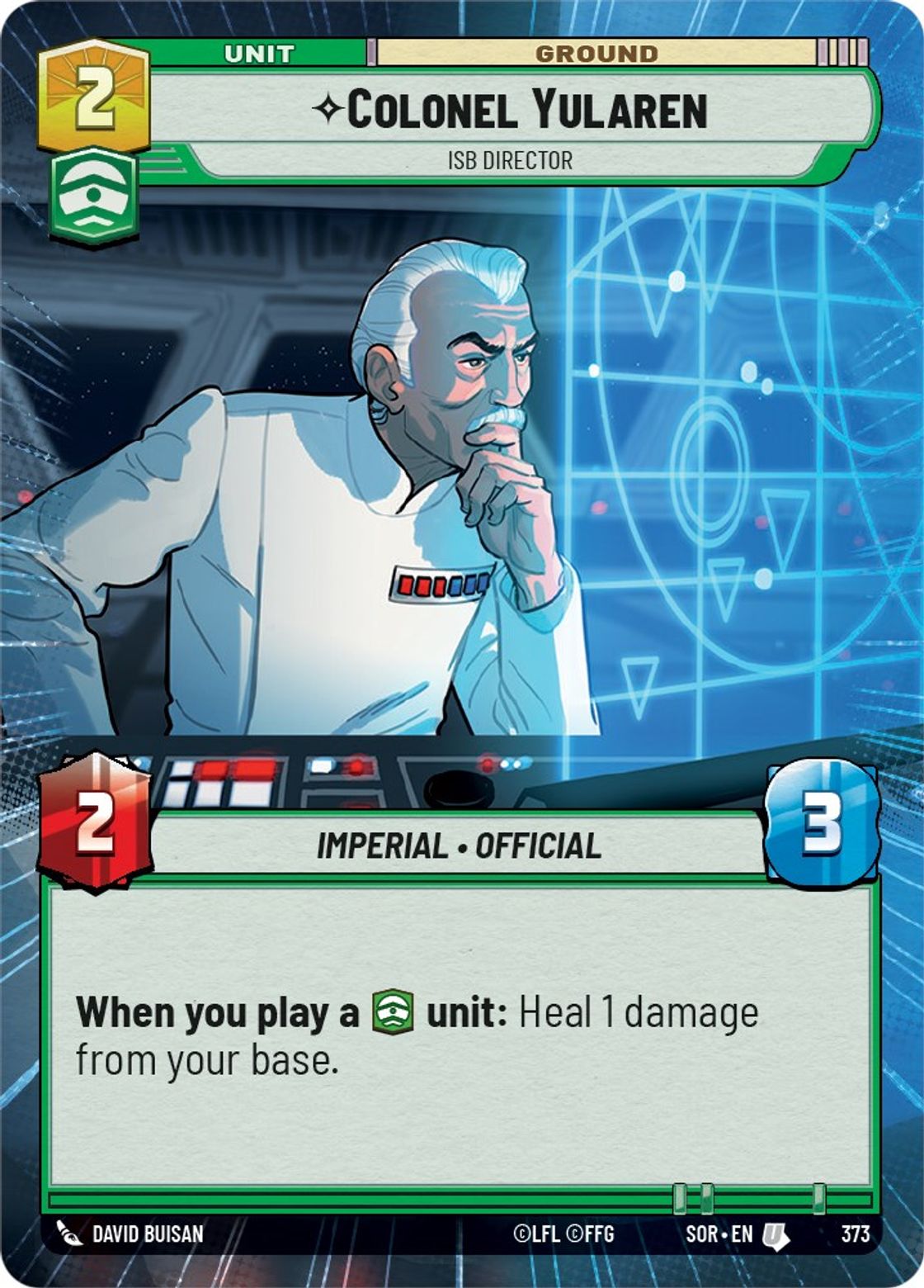 Colonel Yularen, ISB Director — Spark of Rebellion 373