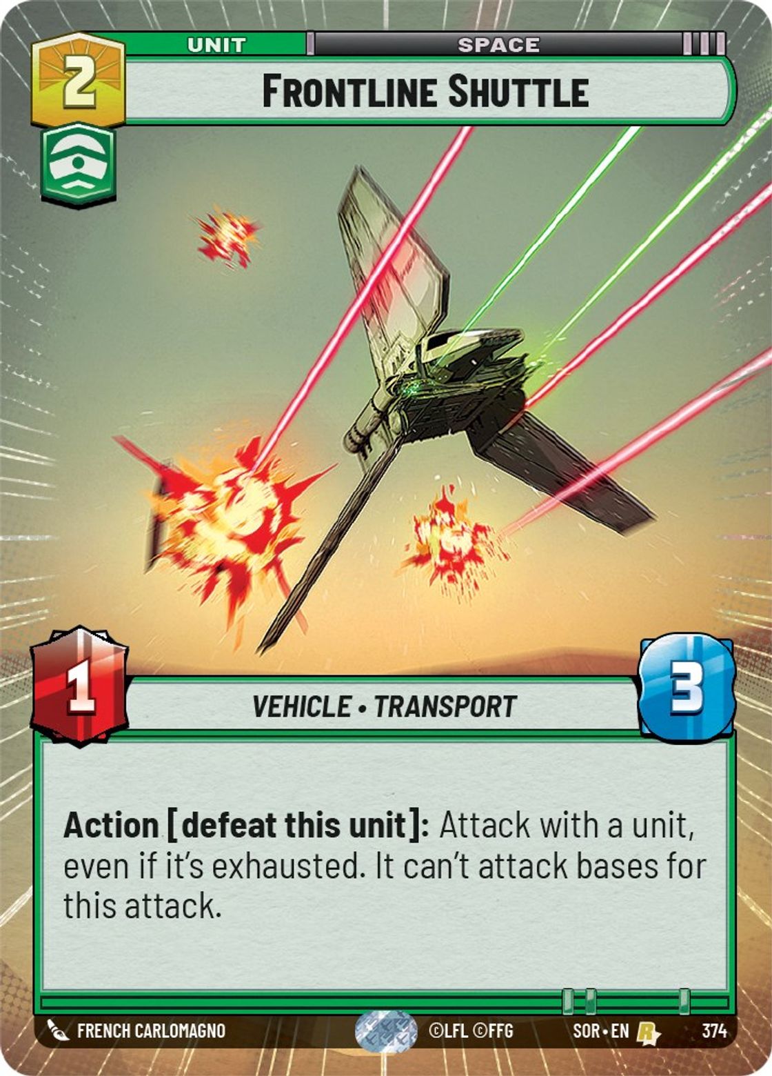 Frontline Shuttle — Spark of Rebellion 374