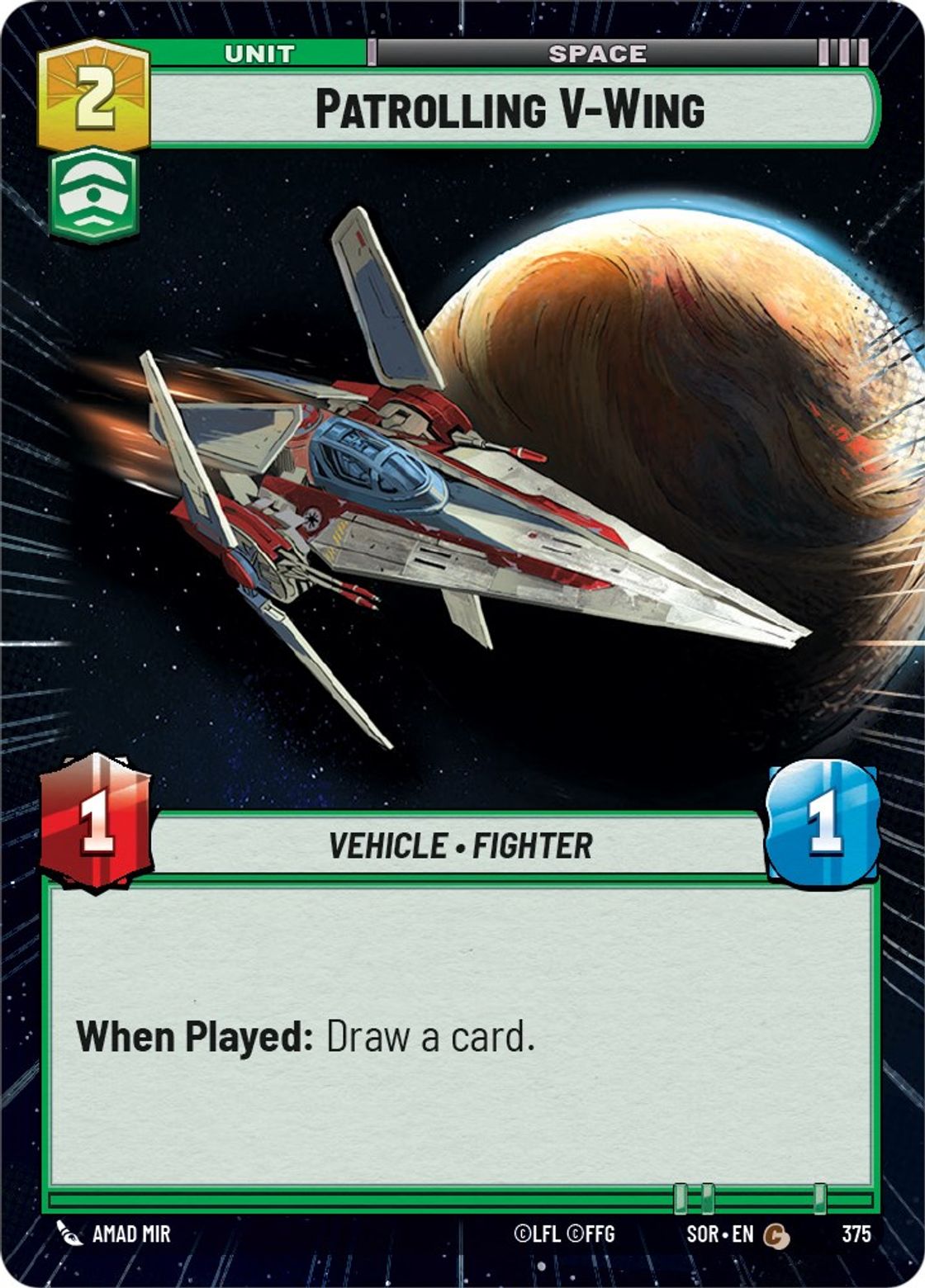 Patrolling V-Wing — Spark of Rebellion 375