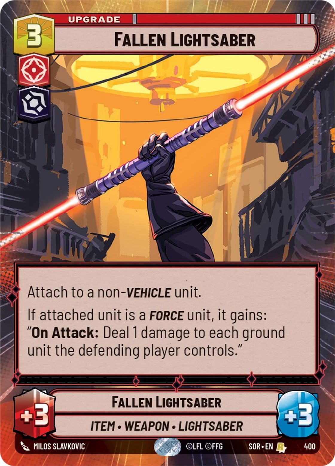 Fallen Lightsaber — Spark of Rebellion 400