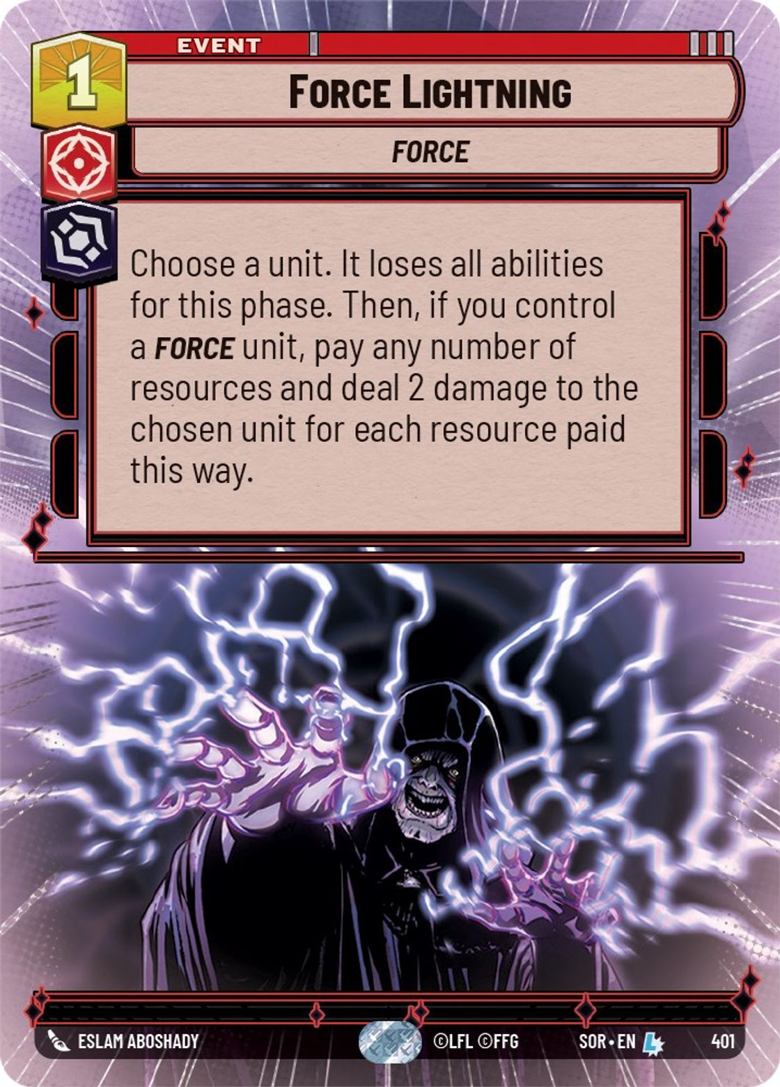 Force Lightning — Spark of Rebellion 401