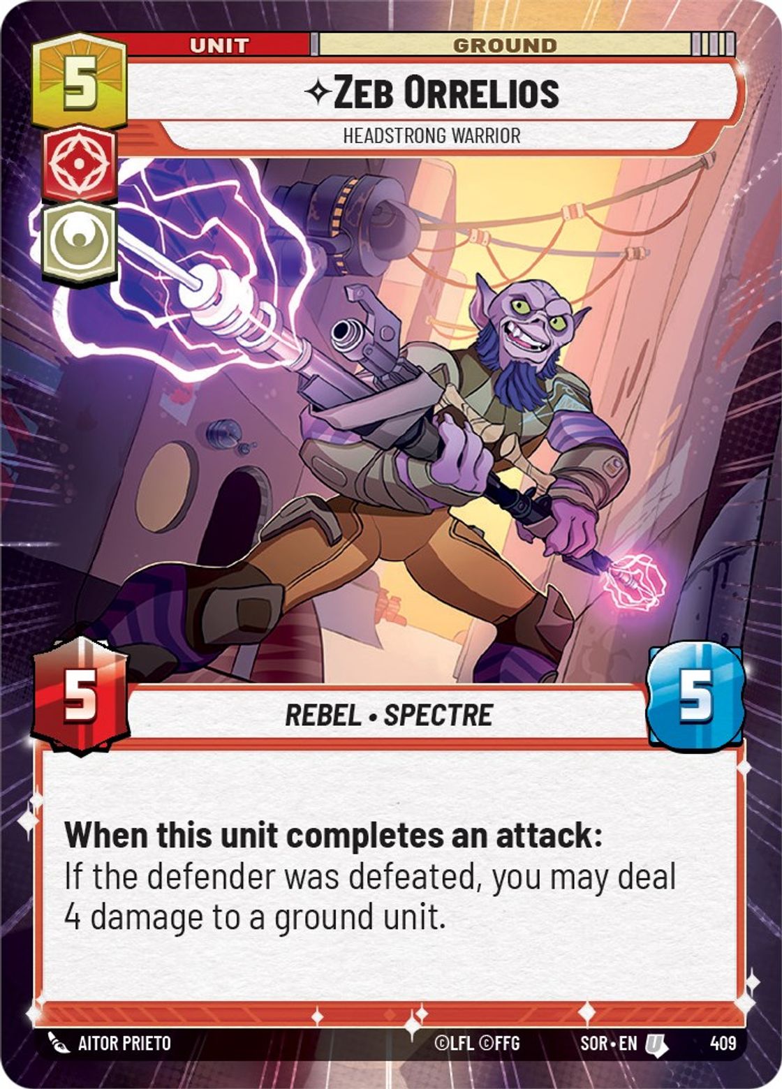 Zeb Orrelios, Headstrong Warrior — Spark of Rebellion 409