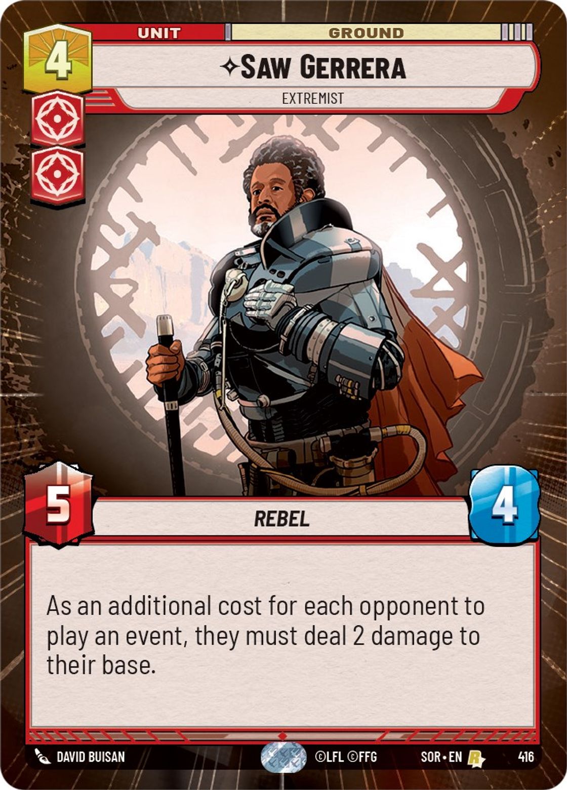 Saw Gerrera, Extremist — Spark of Rebellion 416