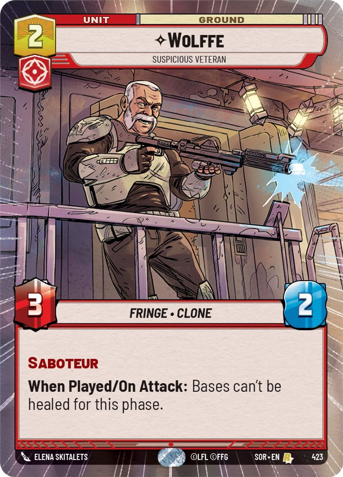Wolffe, Suspicious Veteran — Spark of Rebellion 423