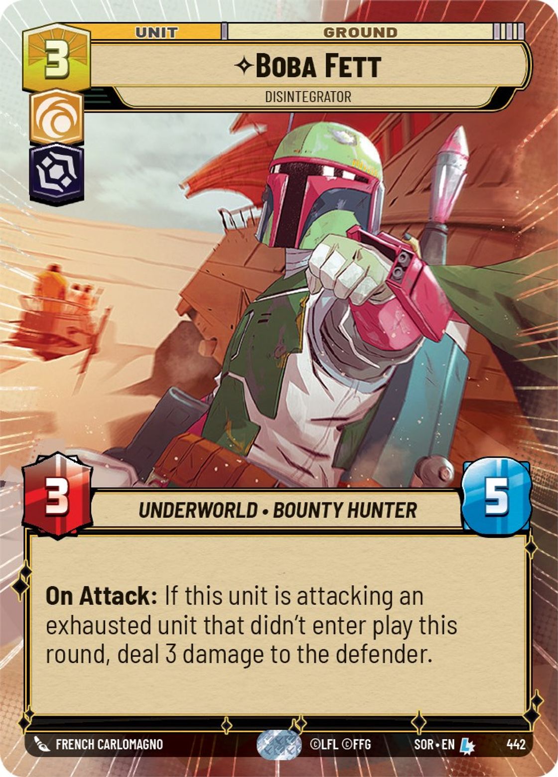 Boba Fett, Disintegrator — Spark of Rebellion 442