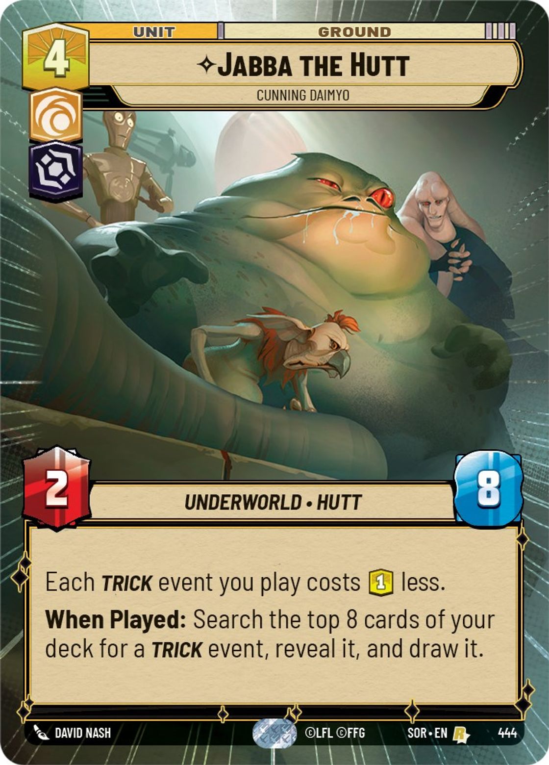 Jabba the Hutt, Cunning Daimyo — Spark of Rebellion 444