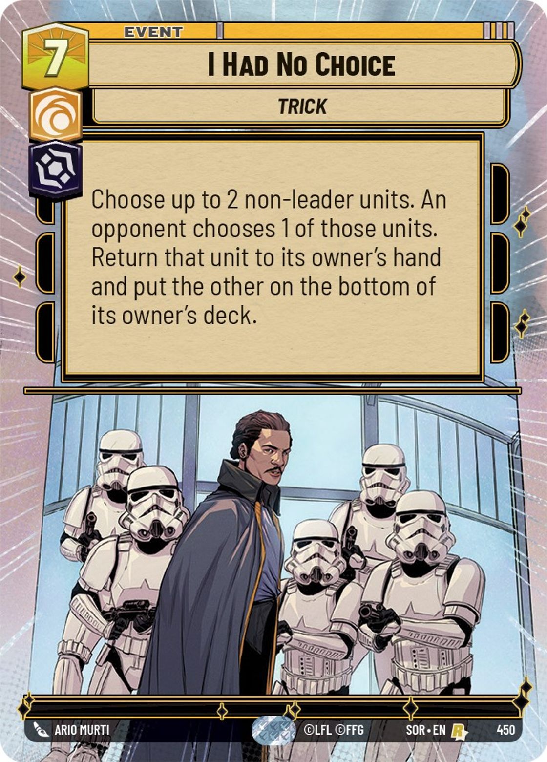I Had No Choice — Spark of Rebellion 450