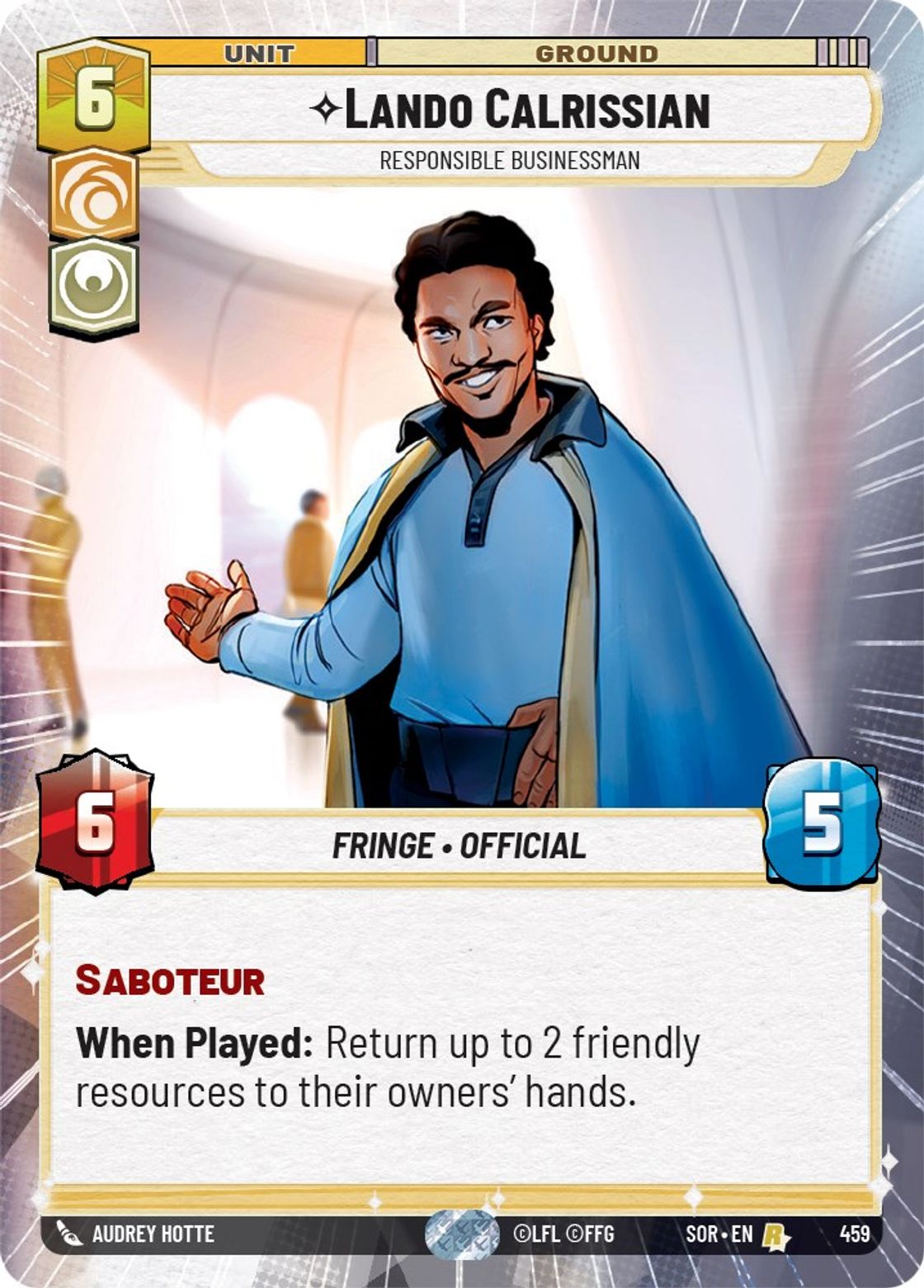 Lando Calrissian, Responsible Businessman — Spark of Rebellion 459