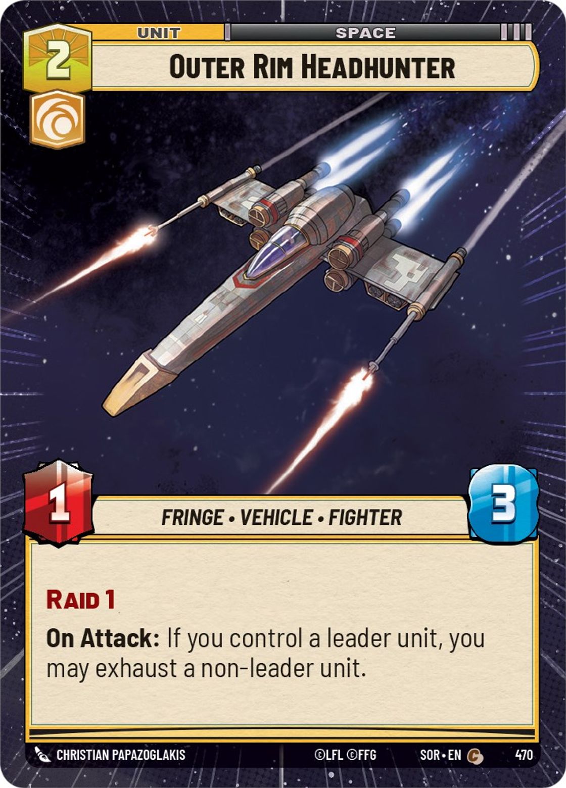 Outer Rim Headhunter — Spark of Rebellion 470